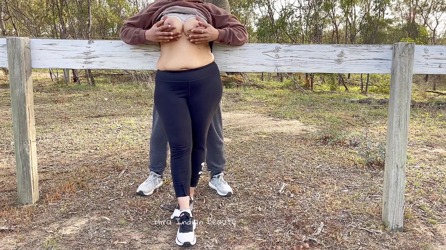 Sexy Indian Couple Making Love in Outdoor – Desi Public Romance – Risky Sex