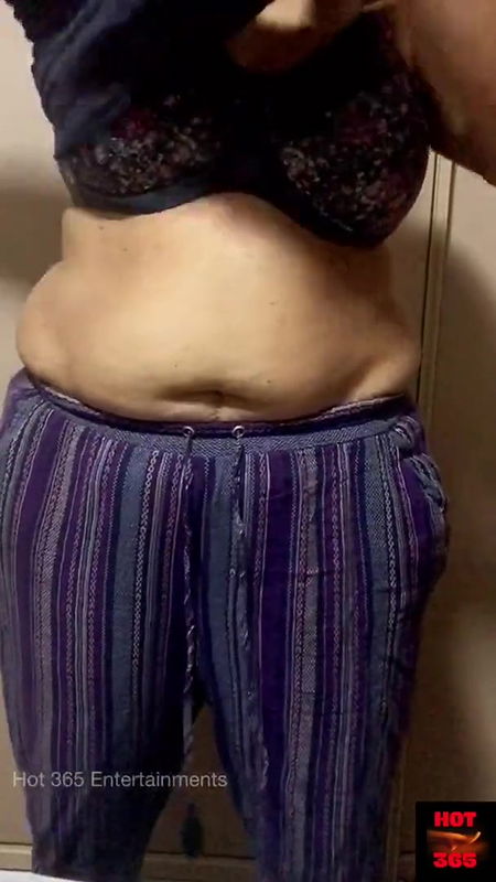 Indian wife changing the clothes