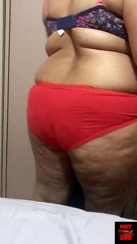 Indian wife changing the clothes