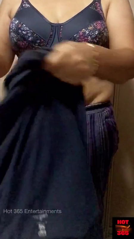 Indian wife changing the clothes