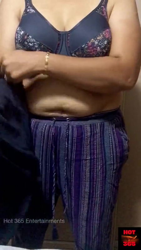 Indian wife changing the clothes