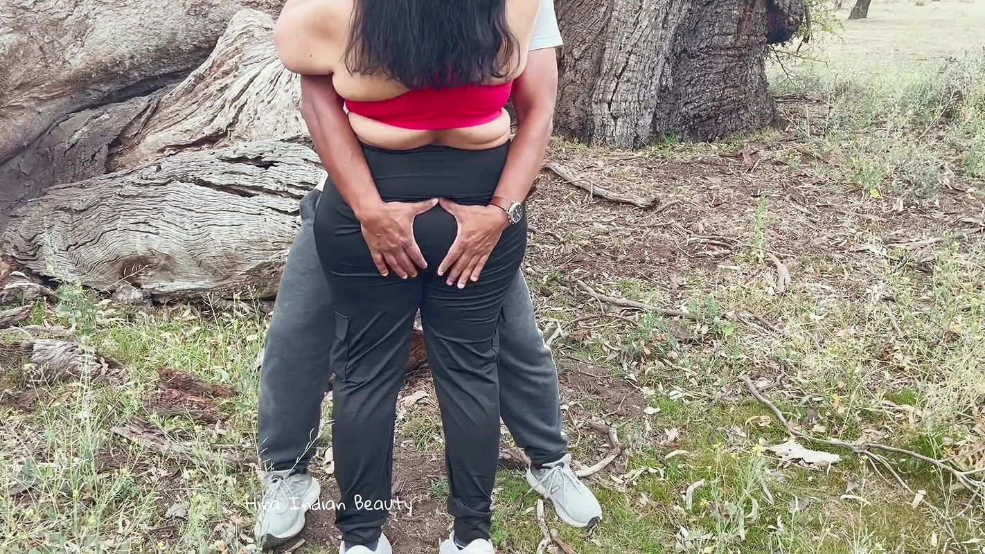 Indian Milf with Boy in Outdoor – Desi Wife Public Blowjob – Ass Spanking and Licking – Boobs Press