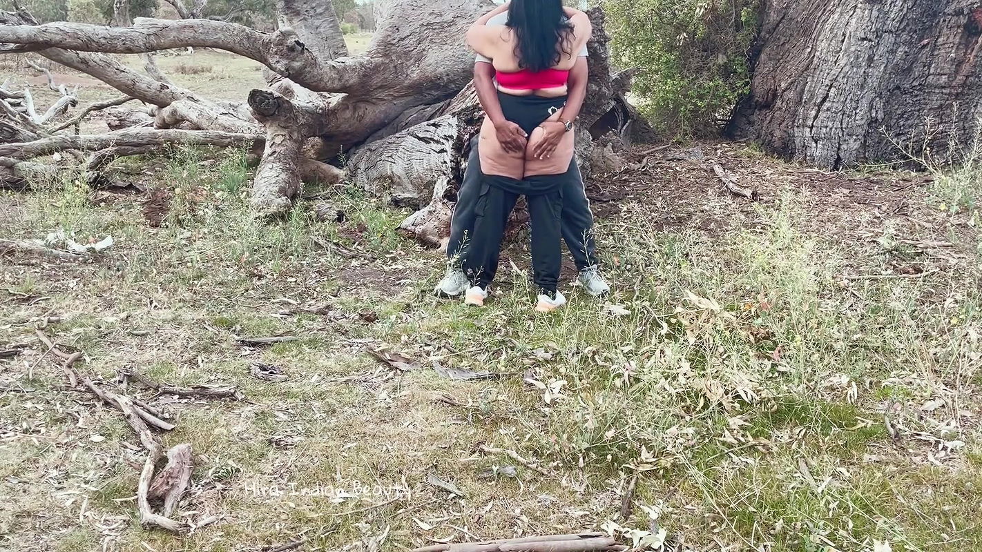 Indian Milf with Boy in Outdoor – Desi Wife Public Blowjob – Ass Spanking and Licking – Boobs Press