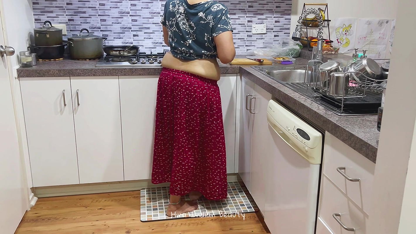 Indian Maid Enjoying with her Boss – Moaning Sex – Standing Pussy Eating – Boobs Press