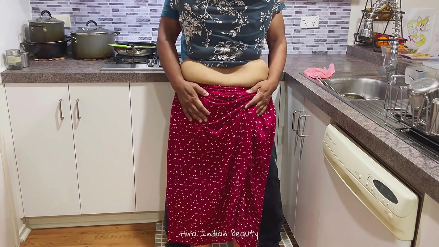 Indian Maid Enjoying with her Boss – Moaning Sex – Standing Pussy Eating – Boobs Press