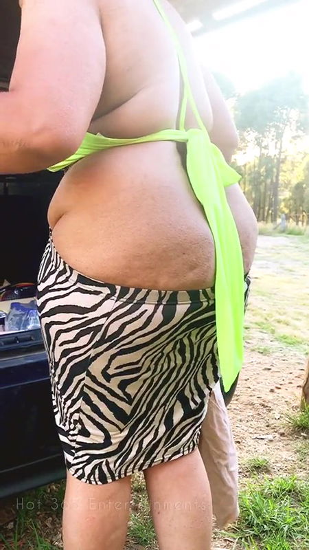 Hot Busty Gurl got caught naked Butt while changing dress in the Outdoor