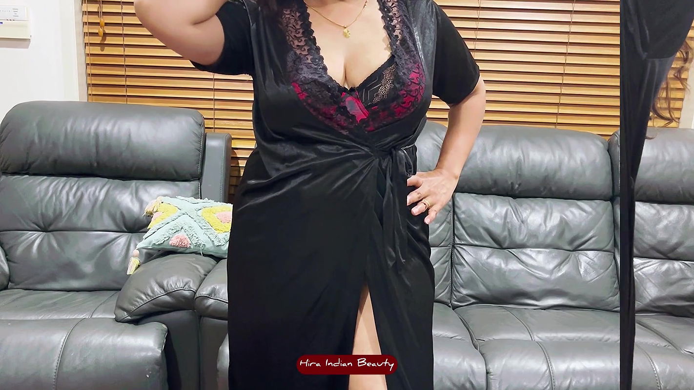 Curvy Milf’s Love Night with her Lover – Striptease, Dance, Boobs Press, Pussy Fingering & Ass Play