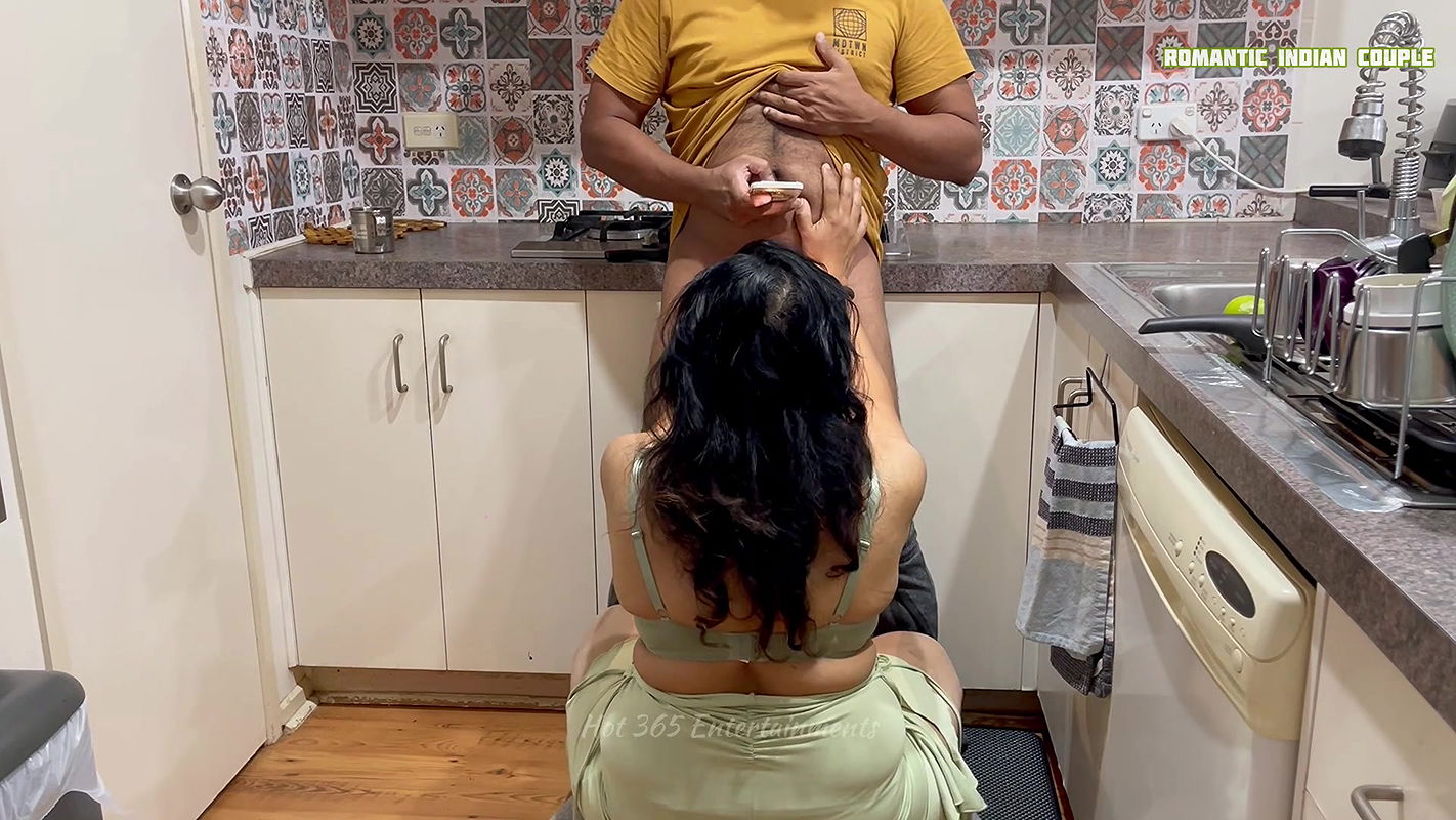 Big Ass Horny Indian Wife love giving Blowjob