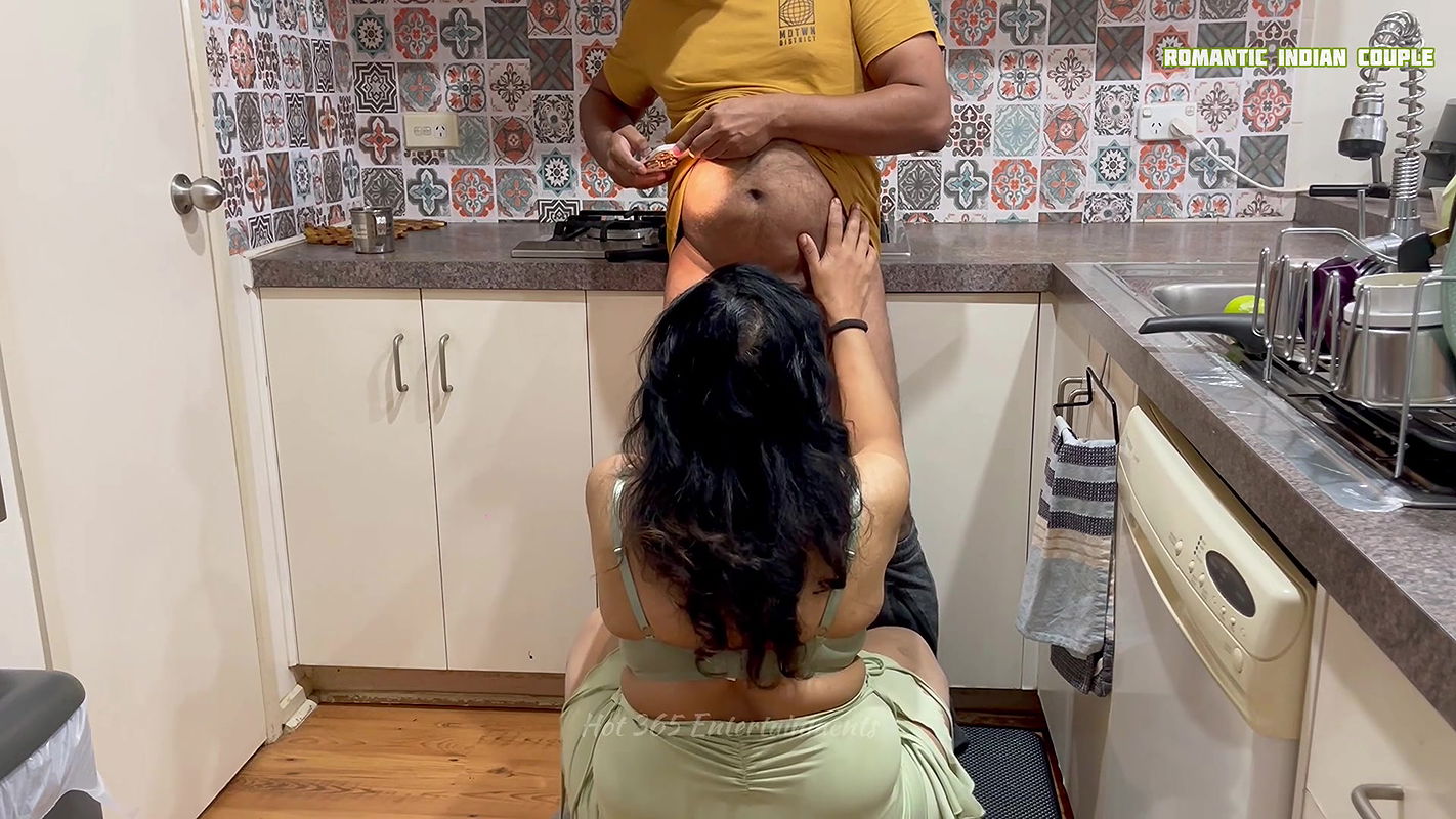 Big Ass Horny Indian Wife love giving Blowjob