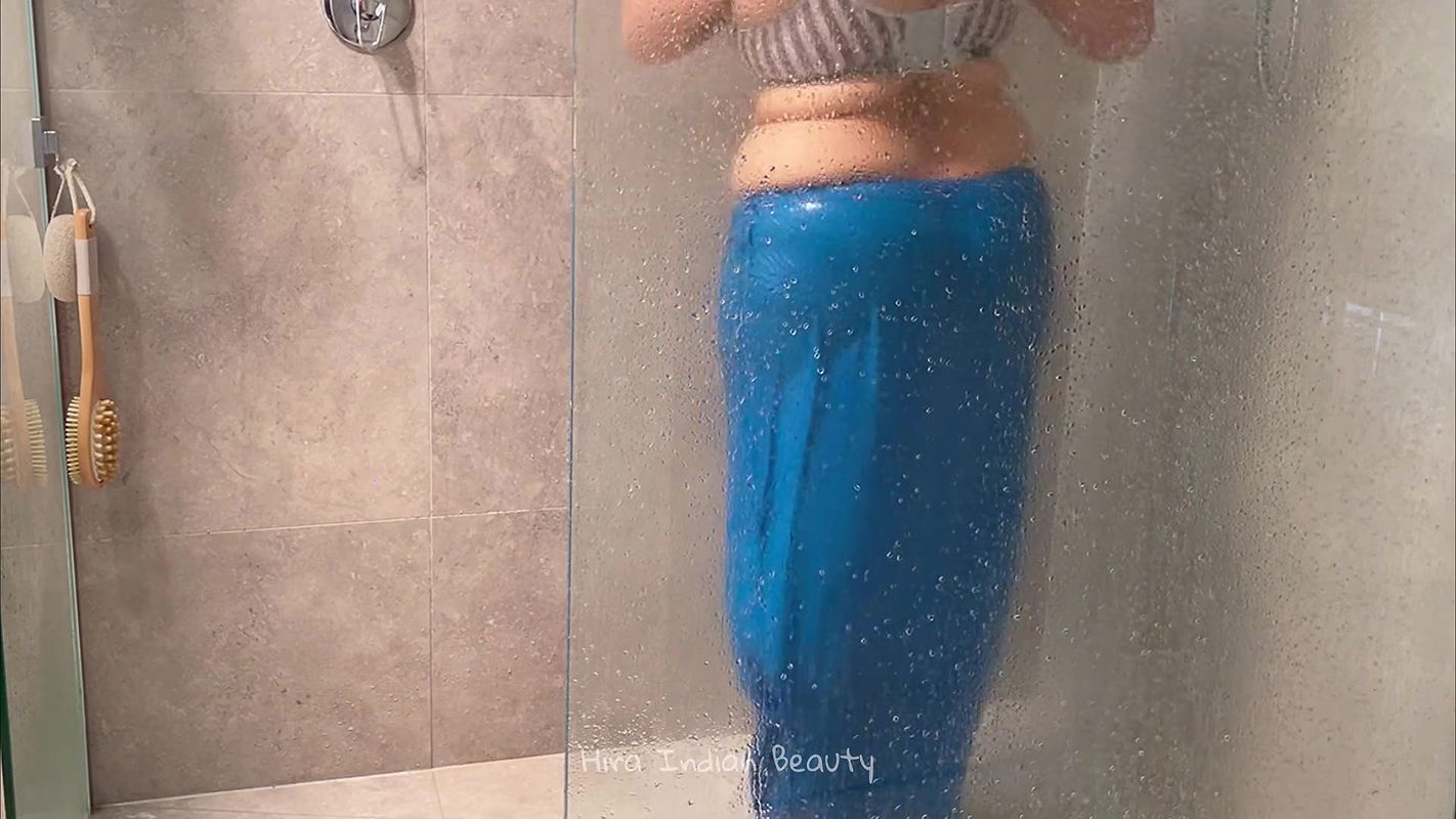 Beautiful Indian Couple – Hot Desi Wife in Saree Making Love in Shower – Saree Sex in Bathroom