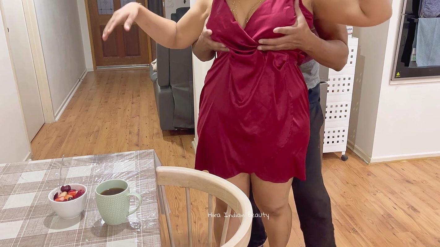 Beautiful High Class Wife’s Boobs Fondled, Ass Pressed Sensually – Romantic Louding Kissing and Moan