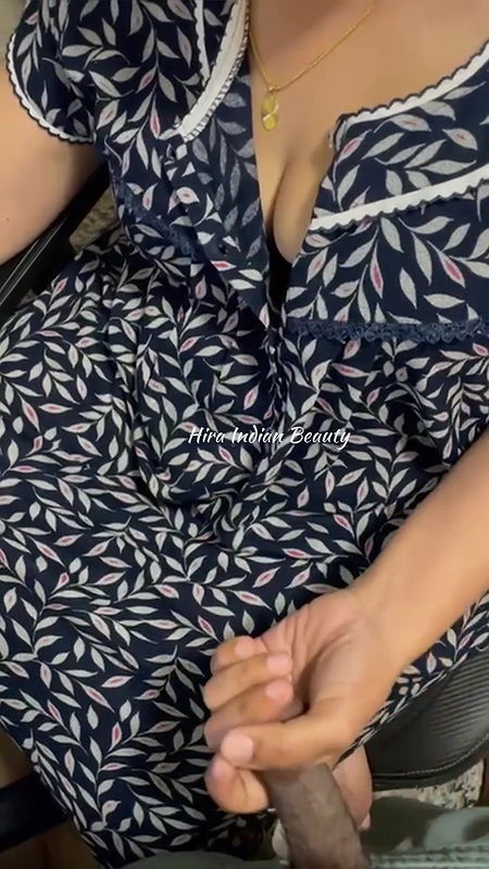 Indian Romantic Couple – Horny Milf gives Sensual Handjob while working from home