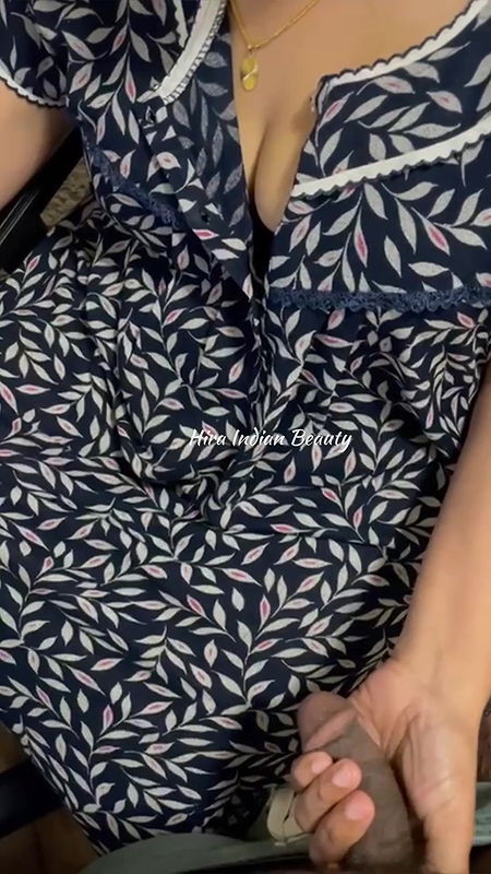 Indian Romantic Couple – Horny Milf gives Sensual Handjob while working from home