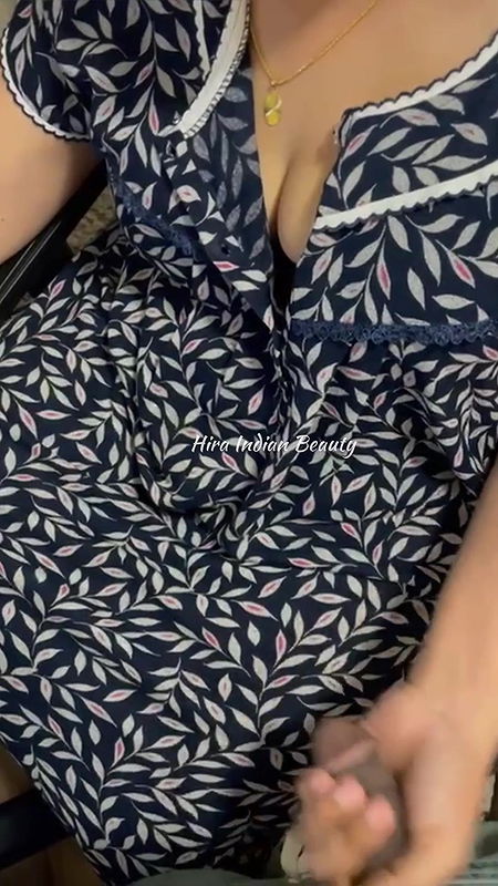 Indian Romantic Couple – Horny Milf gives Sensual Handjob while working from home