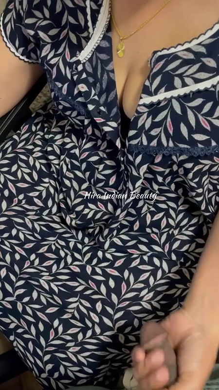 Indian Romantic Couple – Horny Milf gives Sensual Handjob while working from home