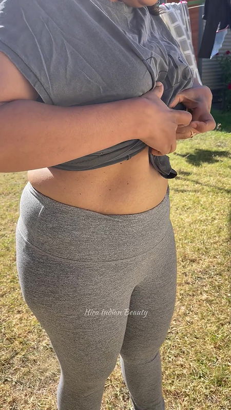 Hira Indian Beauty – Desi Step Mom Getting ready at Outdoor