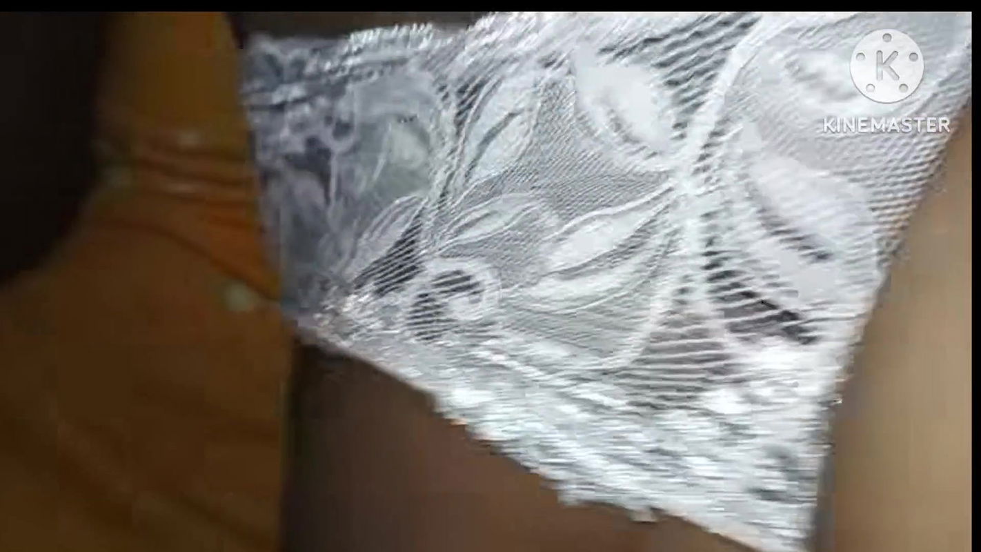 Husband gifted me new bra and panty.he want fuck me with them