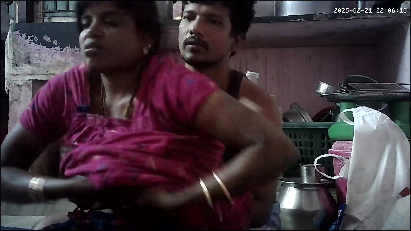 Indian village house wife and housband hot kissing and enjoy movement