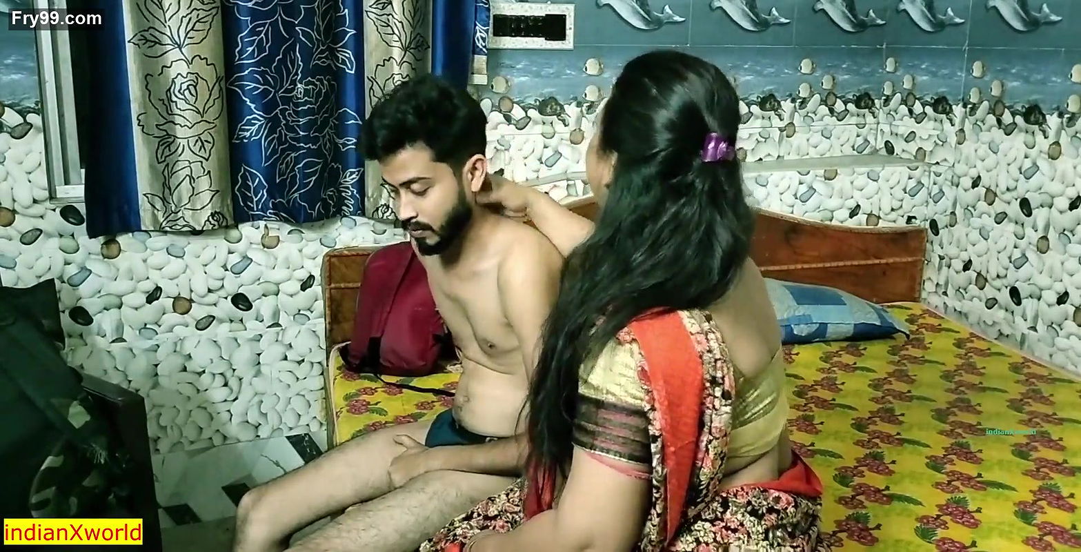 Indian hot village bhabhi best XXX sex with teen boy! with Dirty audio