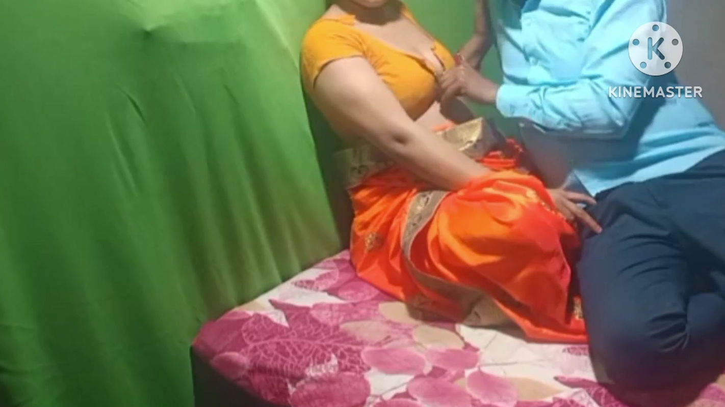 Village housewife with stepbrother in the afternoon