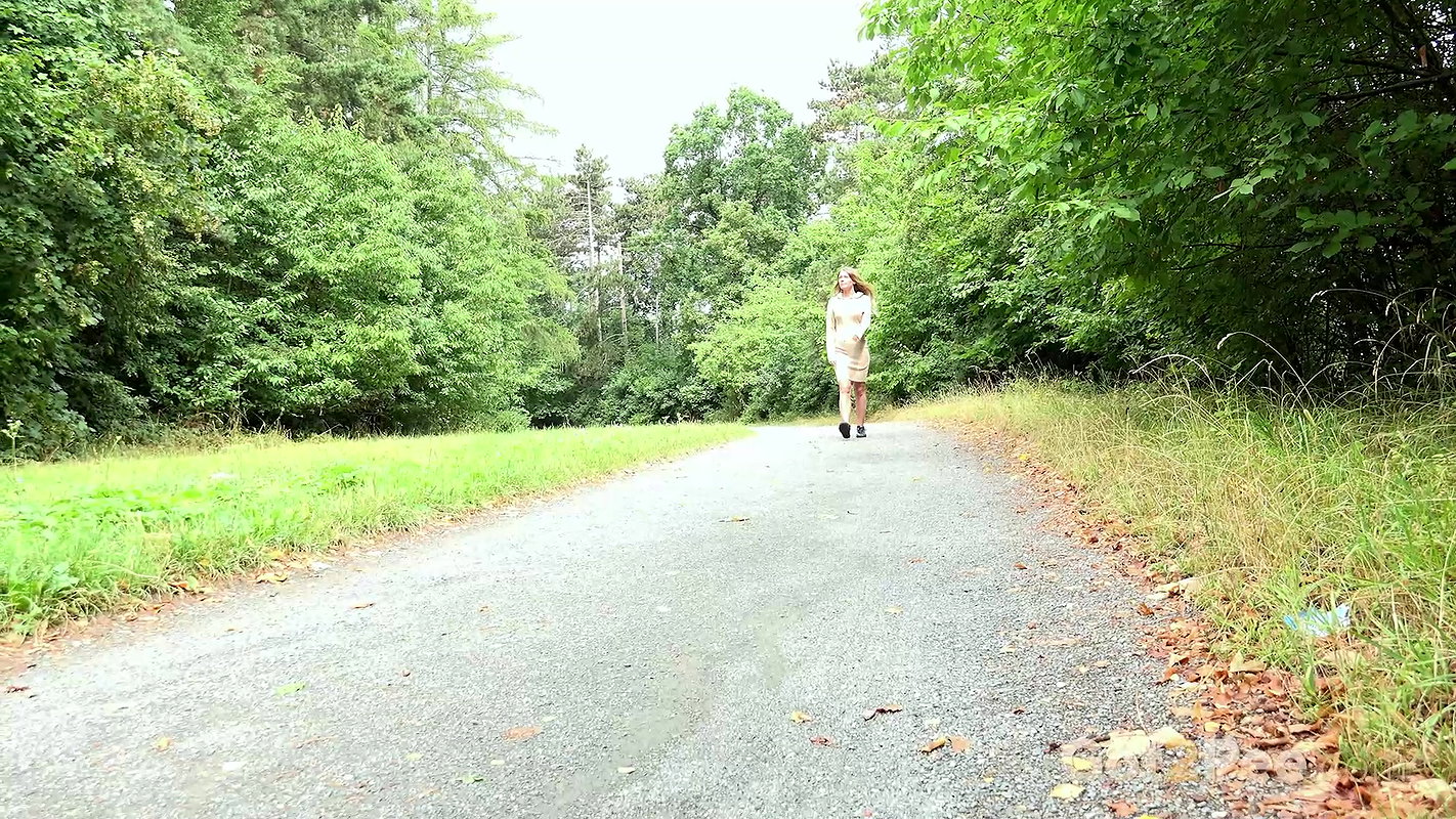 Claudia Macc Relieves Her Piss Desperation Outside Got2pee