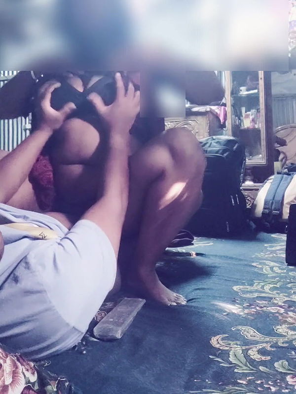 Stepsister alon in room