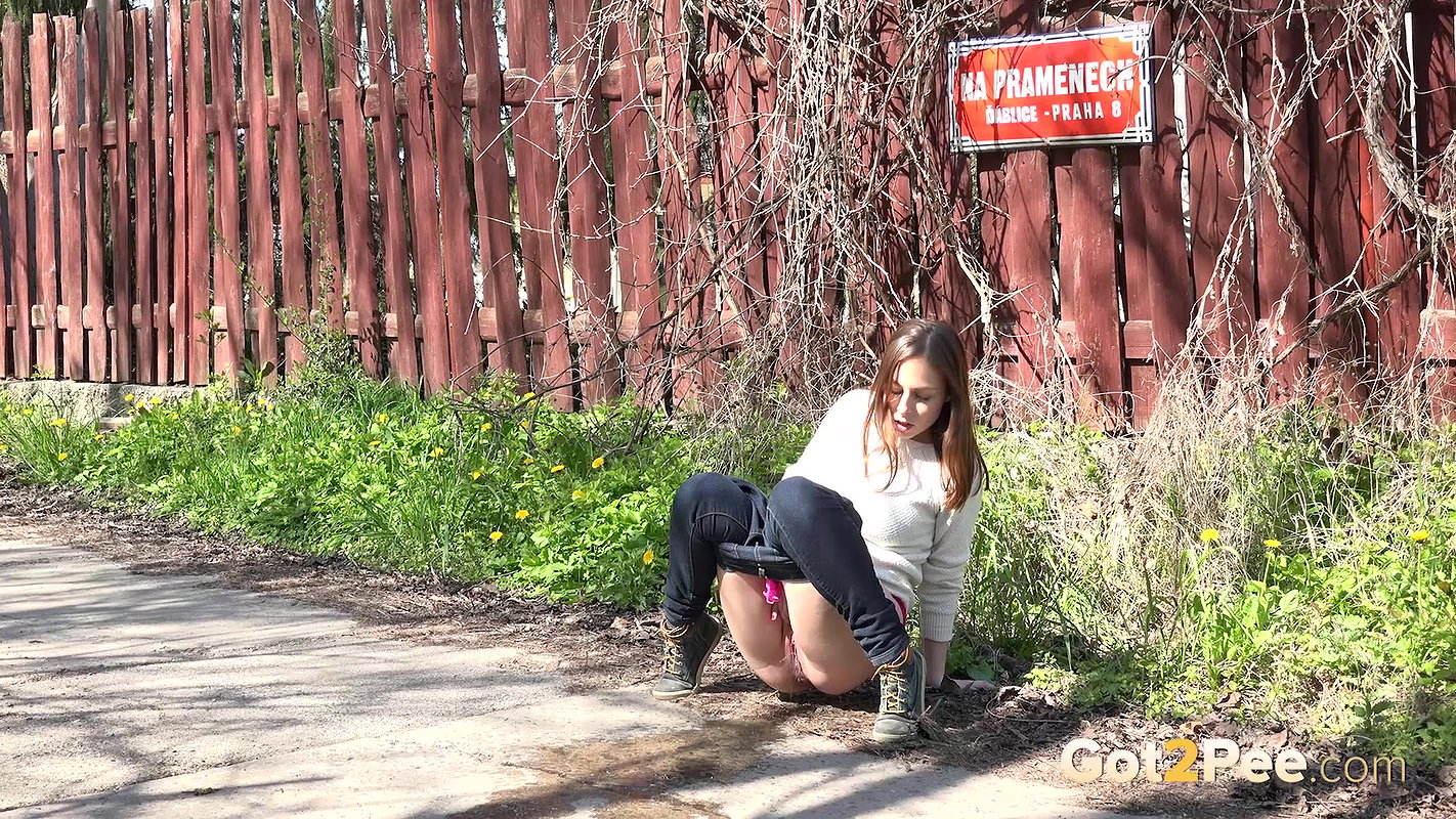 White Sweater Babe 1080p Got2Pee