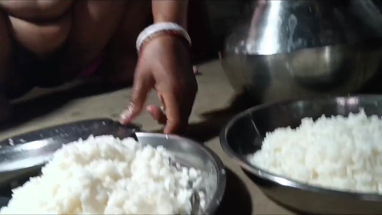My husband and I ate rice naked together Your nomita boudi