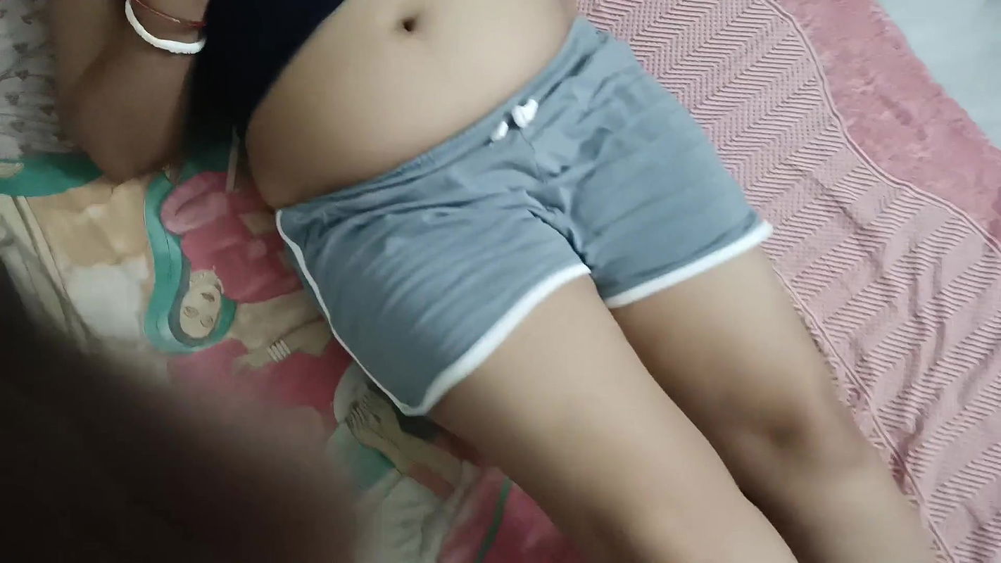 My Stepsister Masturbated and Squirting Orgasm in Front of Me,