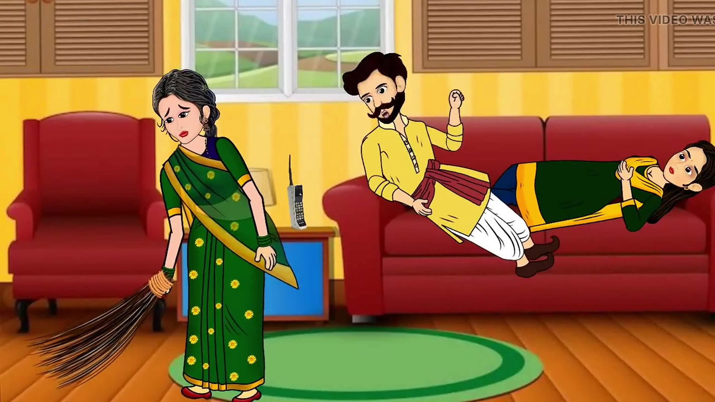 Husband Wife and Maid Gangu Bai Ki Chudai Ki Story, Hindi Cartoon Sex Story