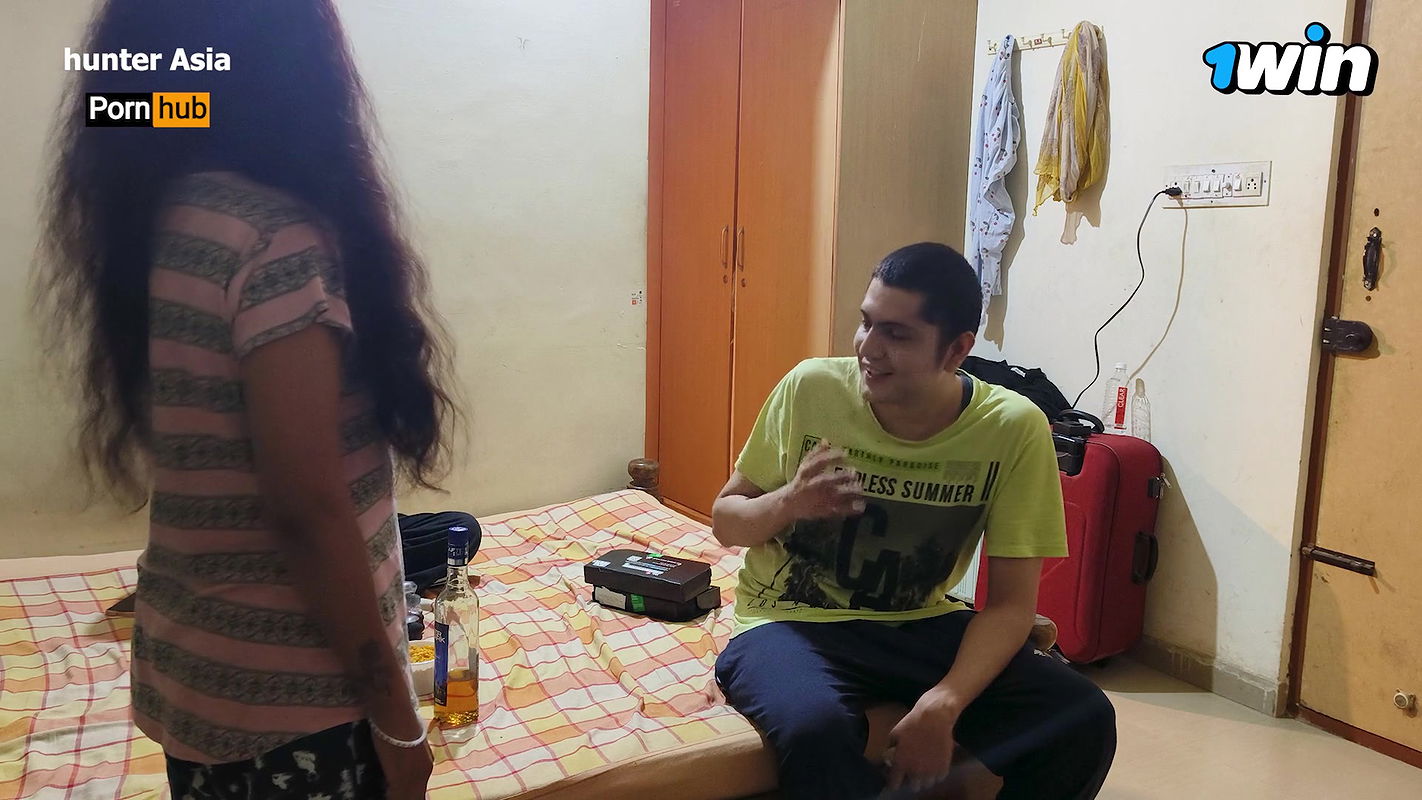 Food Delivery Guy Gets Lucky By Fucking Two Pussies