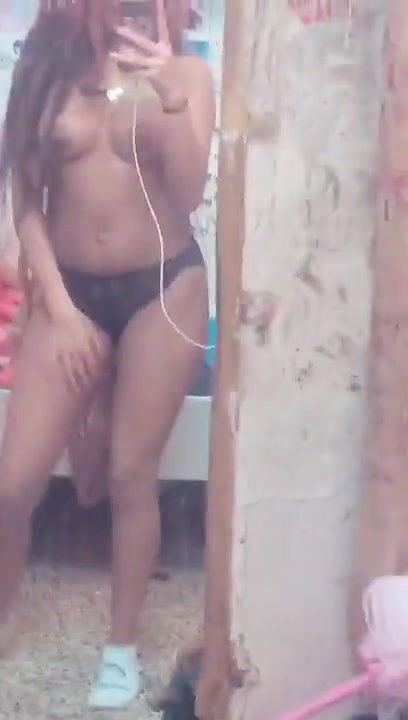 Desi Girl Record Selfie