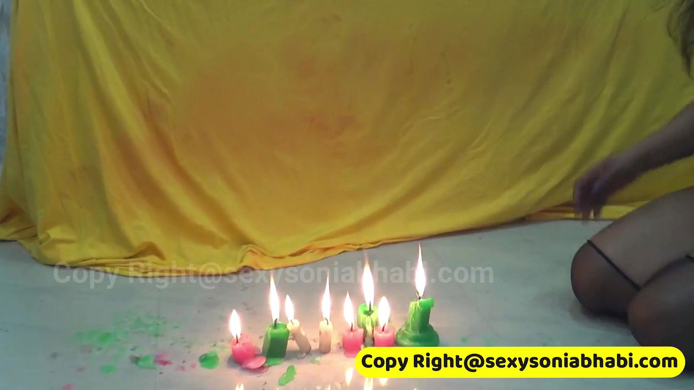 Sonia Self BDSM Sex with Candle and Rope Part 1
