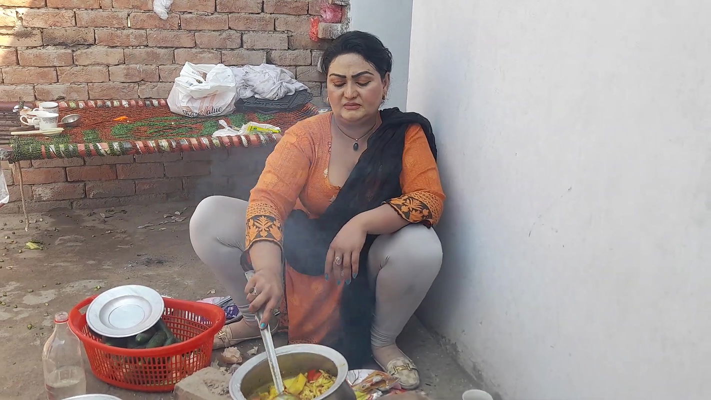 Pakistani Housewife Daily Routine Village Morning Routine Desi Aunty Hot Vlog Village Food