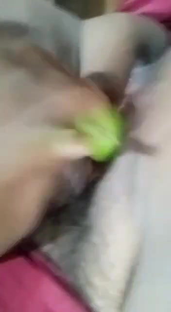 Unsatisfied bhabhi masturbating by vegetables