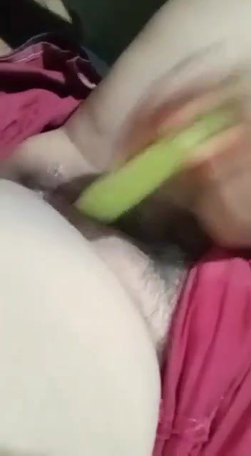 Unsatisfied bhabhi masturbating by vegetables