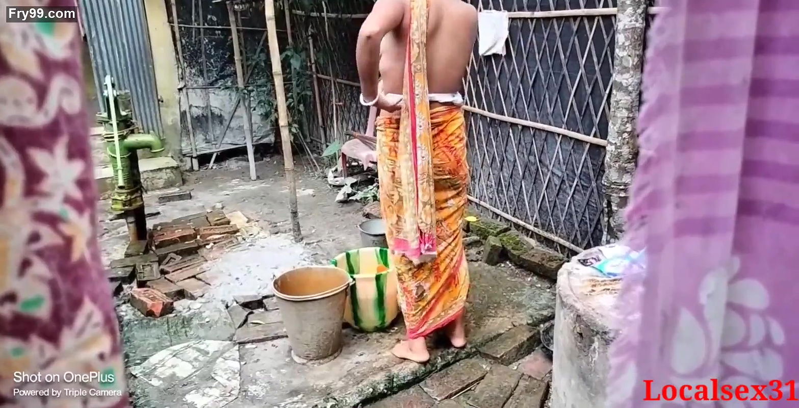 Desi village view nude bath