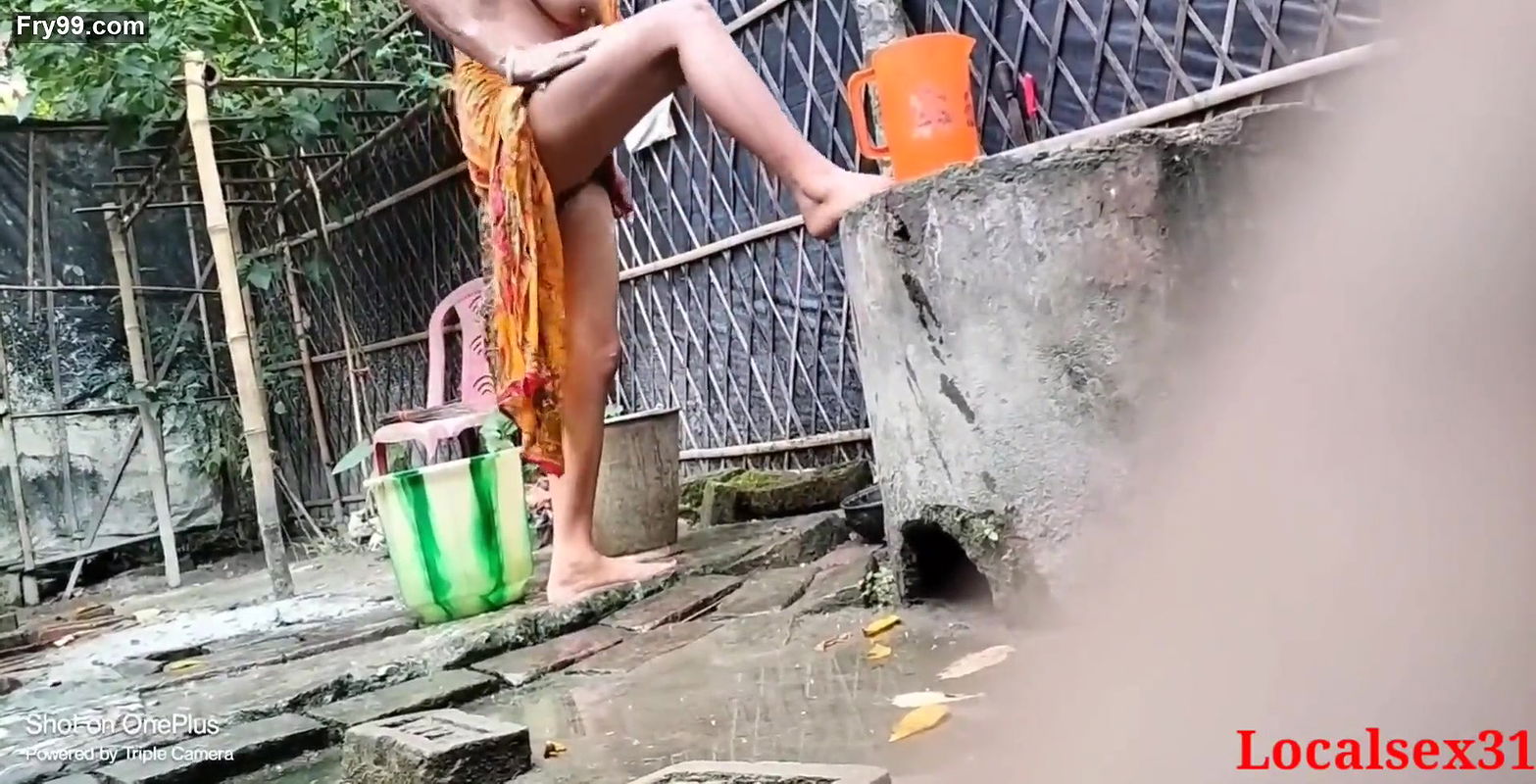 Desi village view nude bath