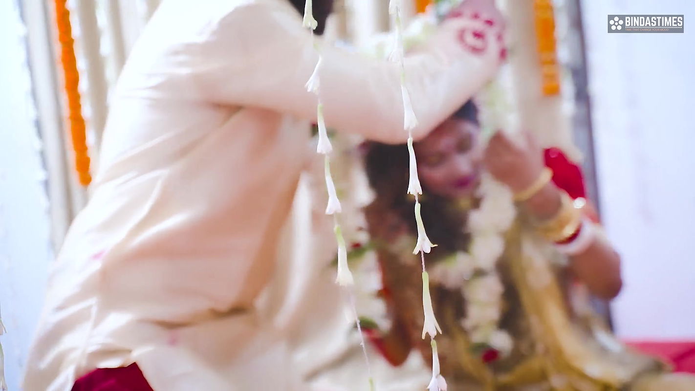 Desi Newly Married StarSudipa Fucked by a thief Infront of husband and turns into a Hardcore Threesome ( Hindi Audio )