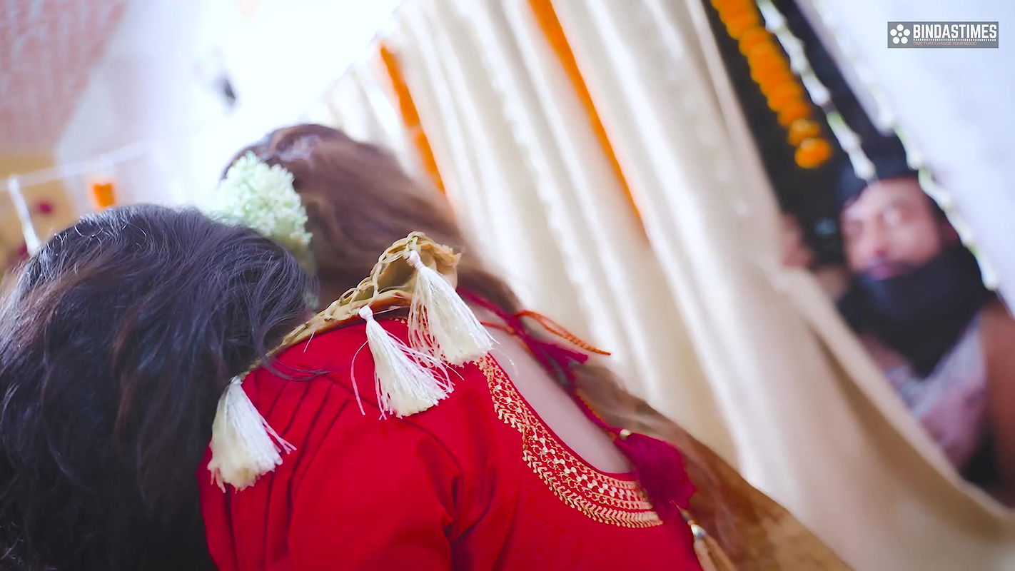 Desi Newly Married StarSudipa Fucked by a thief Infront of husband and turns into a Hardcore Threesome ( Hindi Audio )