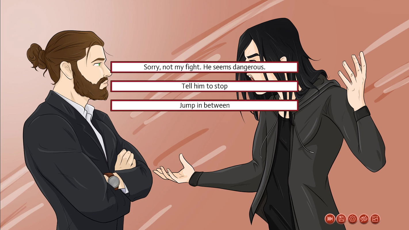 Trying to Convince a Hoodie Guy in Movie Studio