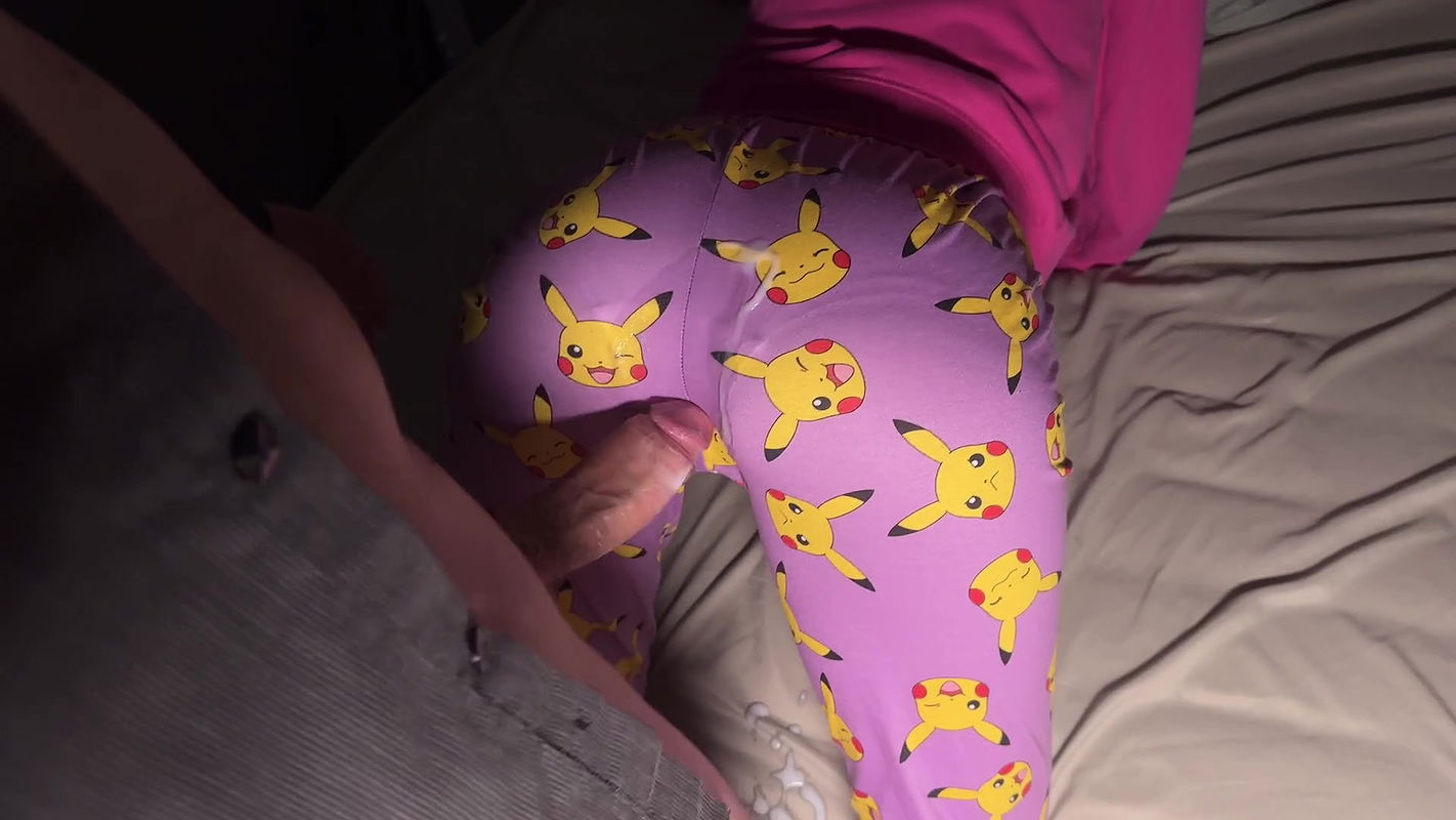 Stepbro rubs my ass innocently and cock slipped in    Kinky rubbing and Creamy Fuck