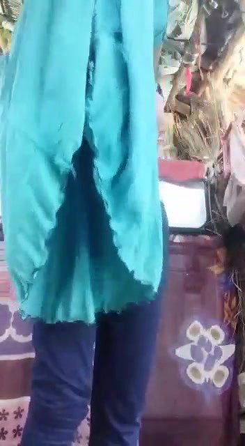 Village girl making video