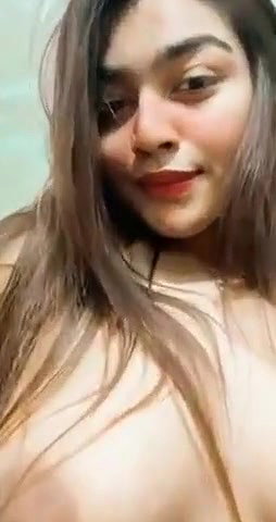 Beautiful girl showing