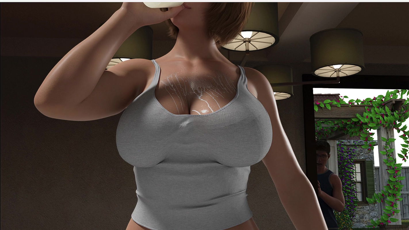 Melinda Spilled Milk Over Her Boobs