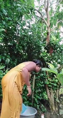 Village bhabhi outdoor bath