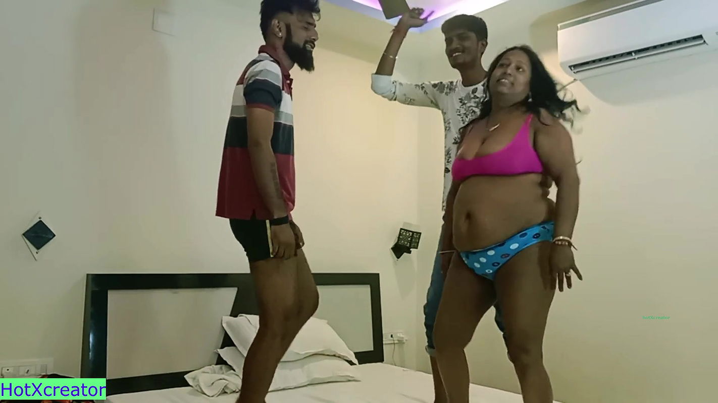 Indian hot naked dance and after party threesome sex!! Hindi sex