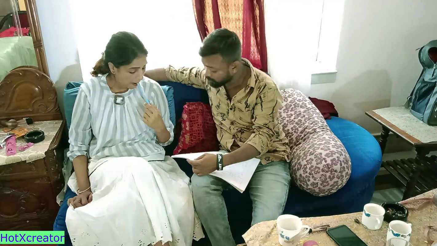 Indian beautiful university girl hot sex with young sir! I need good mark sir!