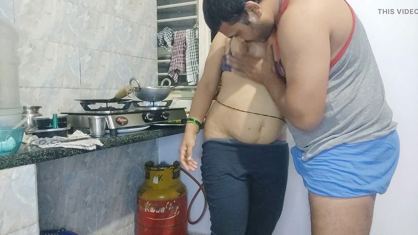 In kitchen romantic wife sex
