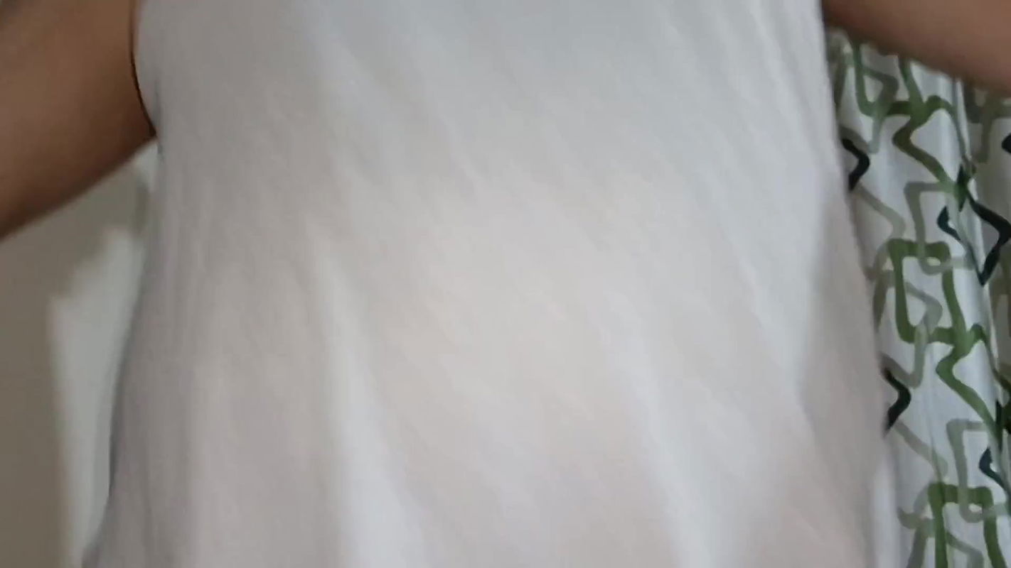 Horny stepsister walking nude in gym, pervert stepfather filming her move